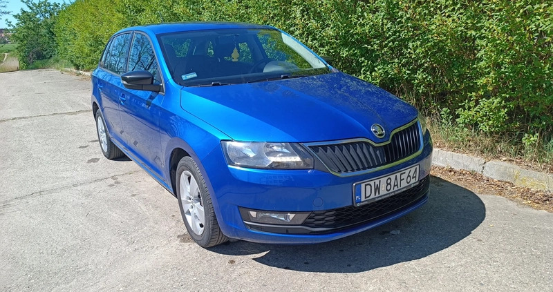 Skoda RAPID cena 40900 przebieg: 129490, rok produkcji 2018 z Wrocław małe 466